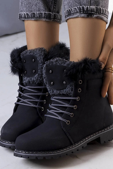 Bottes d'hiver noires avec... 2