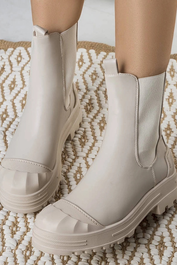 Bottines femme Crispo beiges 2