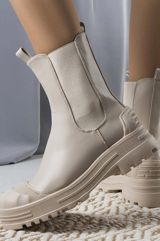 Bottines femme Crispo beiges