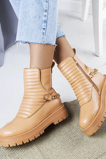 Bottines isolantes beiges...