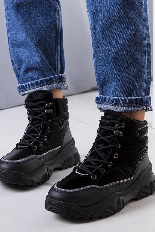 Schwarze isolierte Rimu-Stiefel Schwarze isolierte Rimu-Stiefel