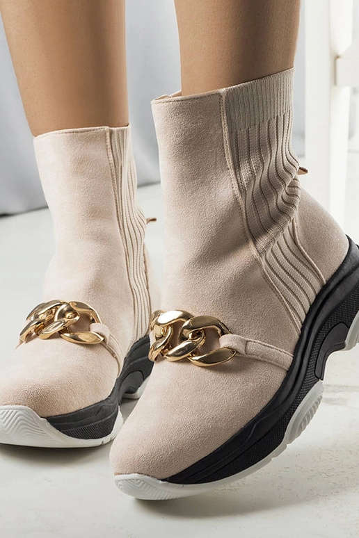 Bottines isolantes beiges Ulster Chain