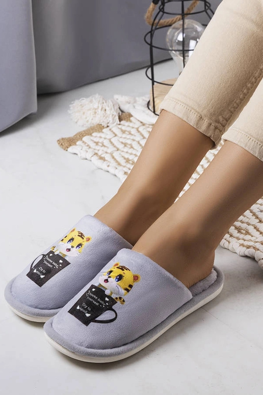 Chaussons souples gris Catcup