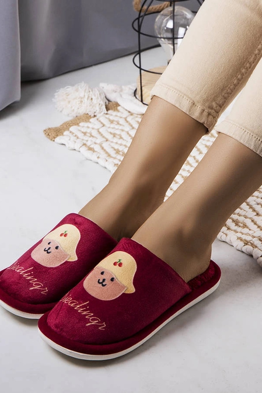 Chaussons rouges doux Diealings