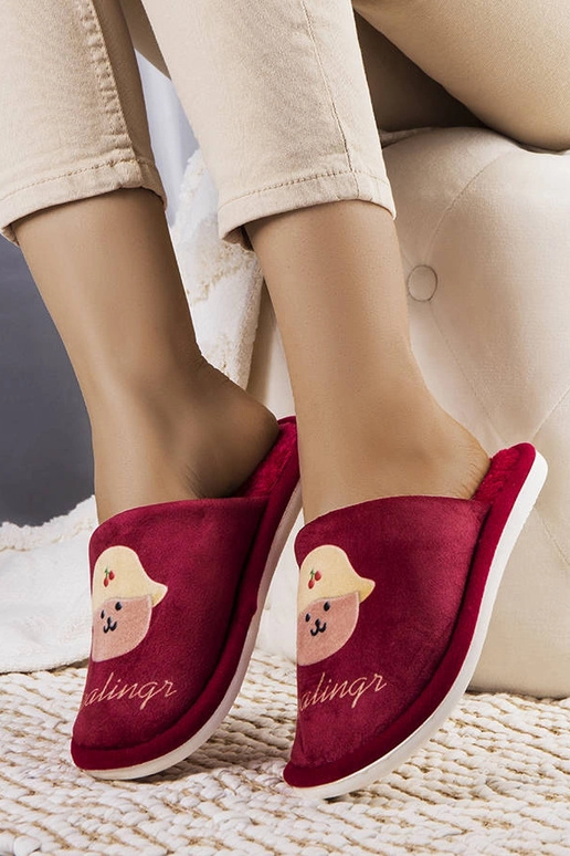 Chaussons rouges doux Diealings