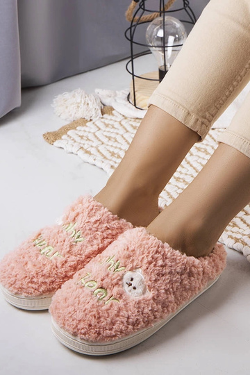 Pink Soft Slippers Why Bear 2