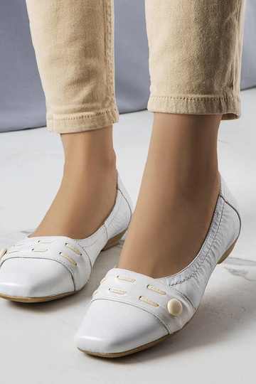 Weiße Ballerinas Lioma