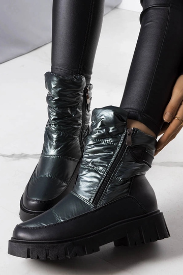 Grüne Damen-Winterstiefel,... 2