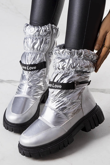 Zilveren winterlaarzen,... 2