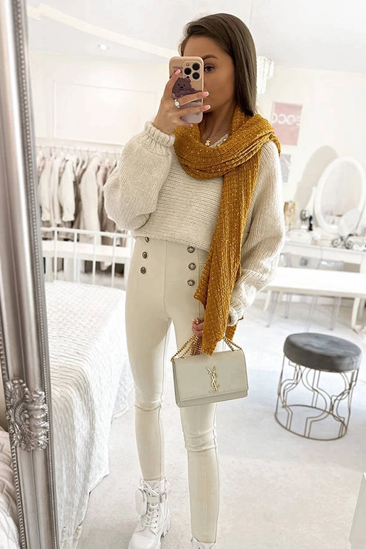 Khalil – Gelber Schal mit Punkten Khalil – Gelber Schal mit Punkten