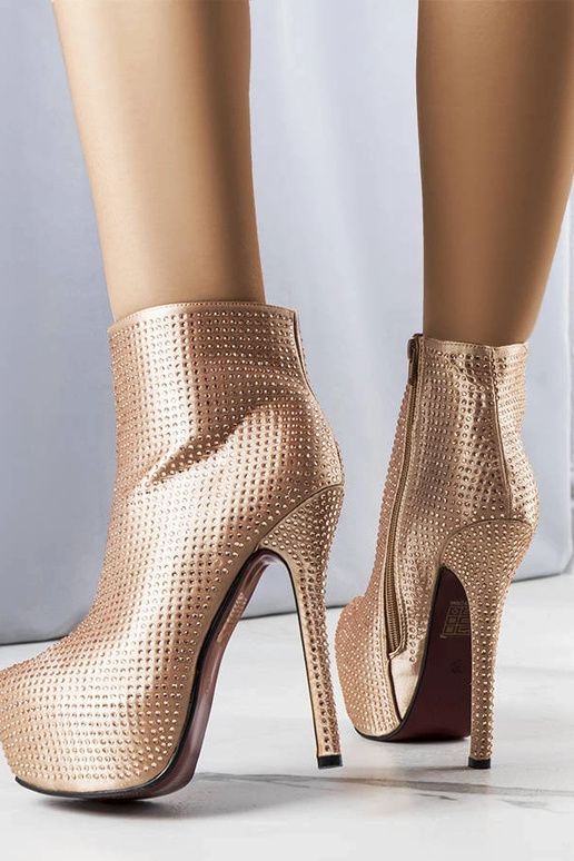 Bottines à talons hauts dorées Tatiana Bottines à talons hauts dorées Tatiana