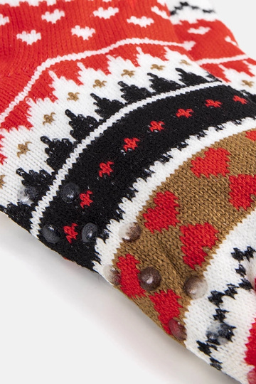 Oranje winter sokken met... 2