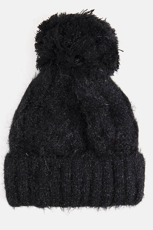 Karloti Sort Pompom Hat Karloti Sort Pompom Hat