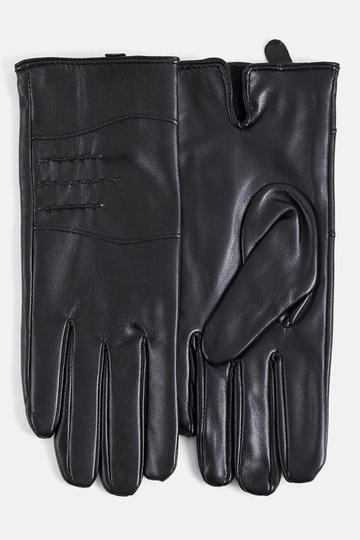 Schwarze isolierte Handschuhe aus Tüll