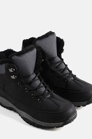 Schwarze Winter-Wanderschuhe, „Violette" 2
