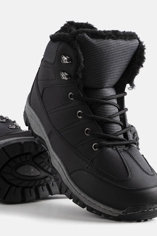 Zwarte winter wandelschoenen, „Violette"