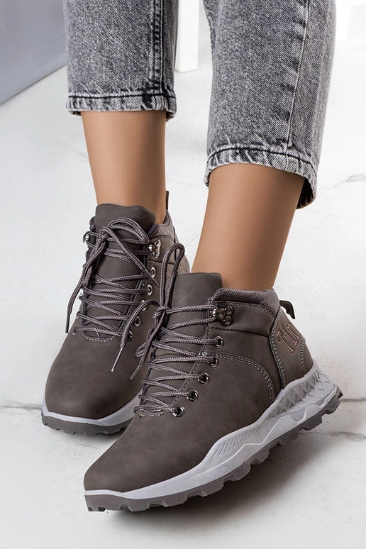 Adleri graue isolierte Damenstiefel Adleri graue isolierte Damenstiefel