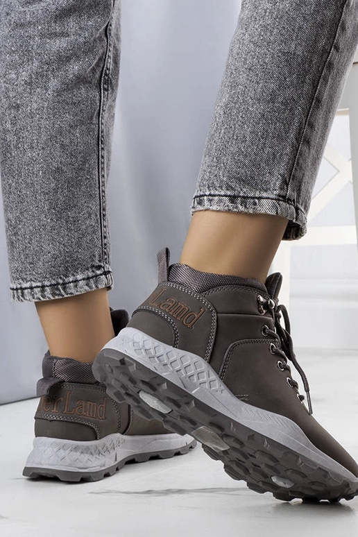 Adleri graue isolierte Damenstiefel Adleri graue isolierte Damenstiefel