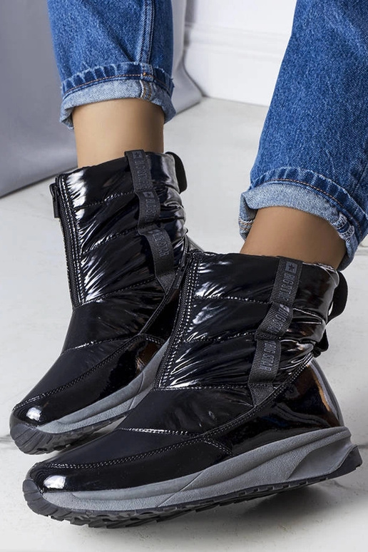 Schwarze Big Star Schneestiefel KK274392 Schwarze Big Star Schneestiefel KK274392