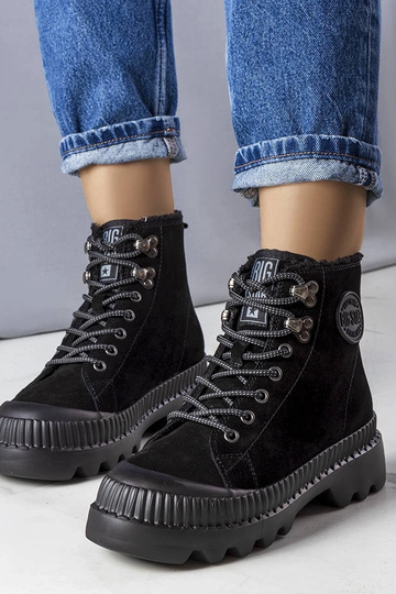 Schwarze isolierte Stiefeletten Big Star KK274522