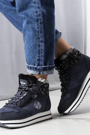 Bottines bleu foncé, «...