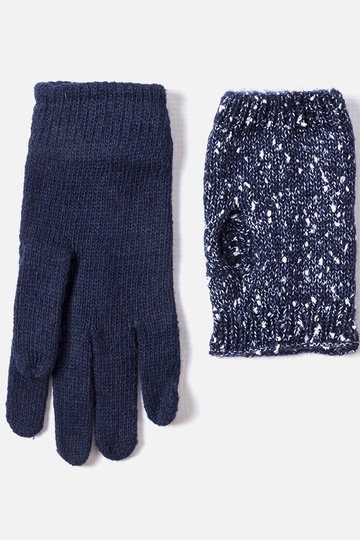 Gants mitaines Dakota bleu marine 2
