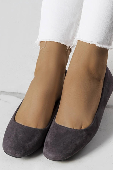 Ballerines en éco-suède gris Jules 2