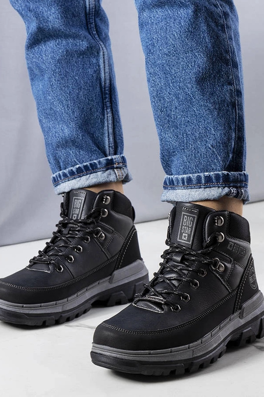 Schwarze Big Star Stiefel KK274222... Schwarze Big Star Stiefel KK274222...