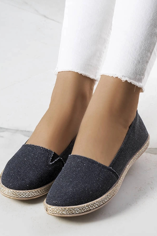 Espadrilles noires pour femmes Amiral Espadrilles noires pour femmes Amiral