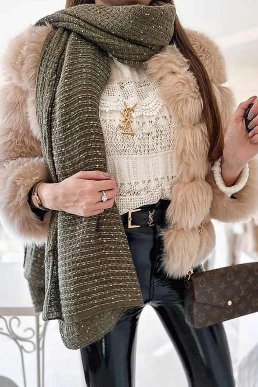 Écharpe à pois verts Khalil