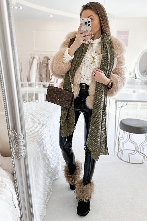 Khalil grønt polka Dot tørklæde