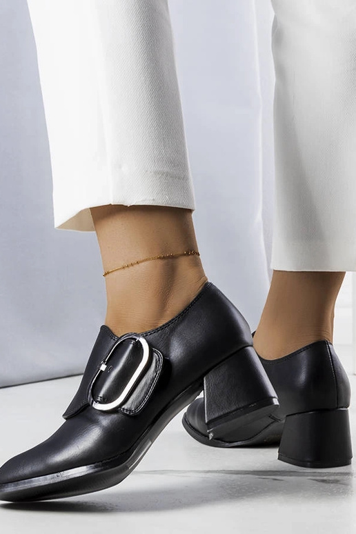 Escarpins noirs à talon Ailani