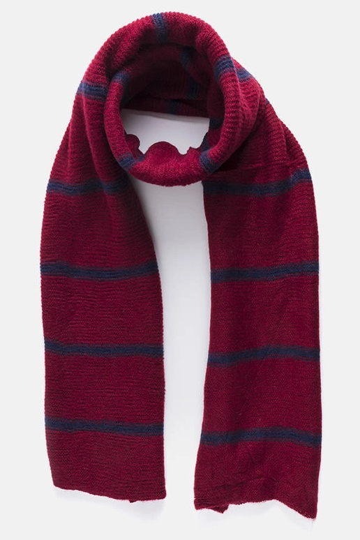 Burgunderfarbener Schal mit...
