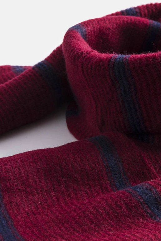 Burgunderfarbener Schal mit...