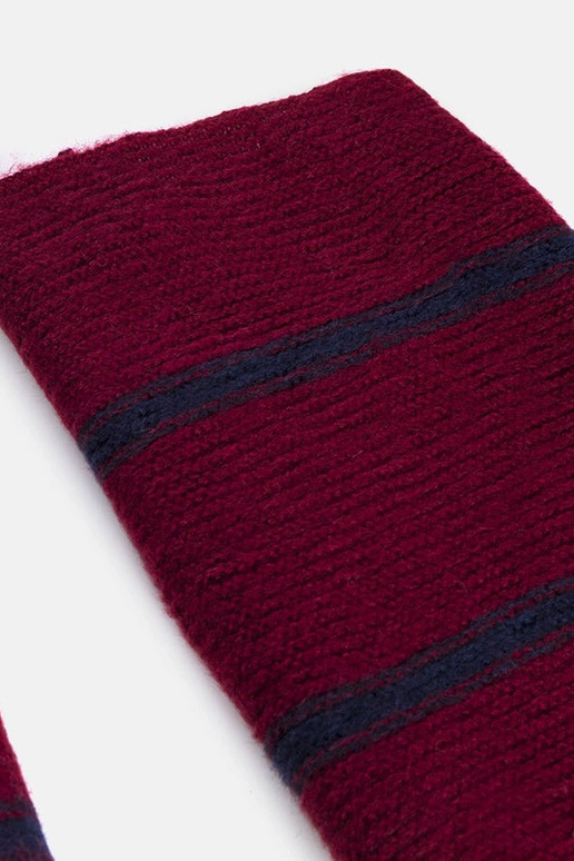 Burgunderfarbener Schal mit...