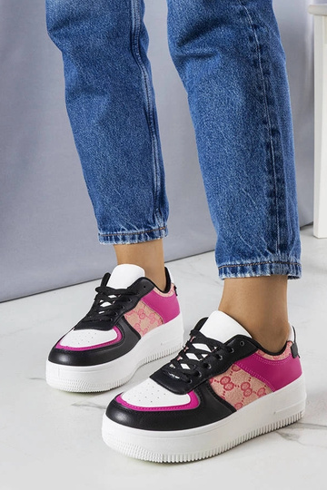 Chaussures de sport roses et noires pour femmes, « Luzia »