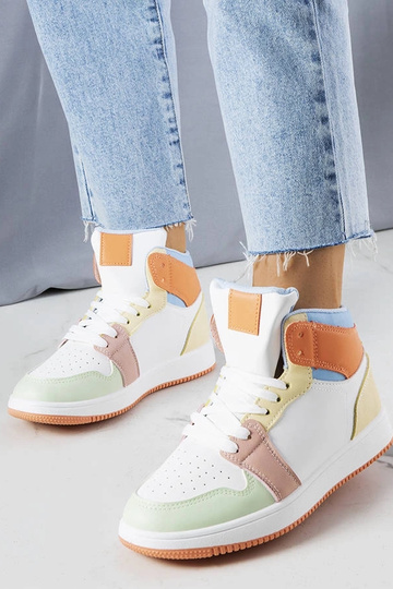 Baskets montantes orange de Kari