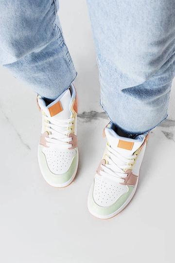 Kari's Orange High Top Sneakers 2