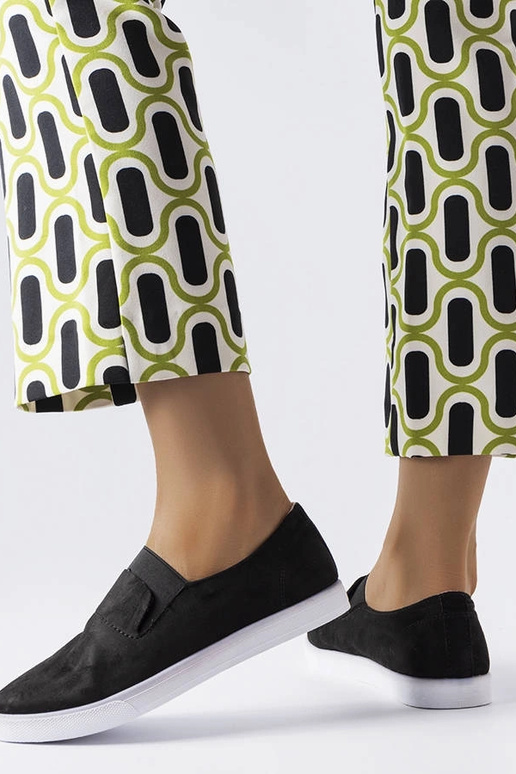 Baskets en simili daim noires Jamal