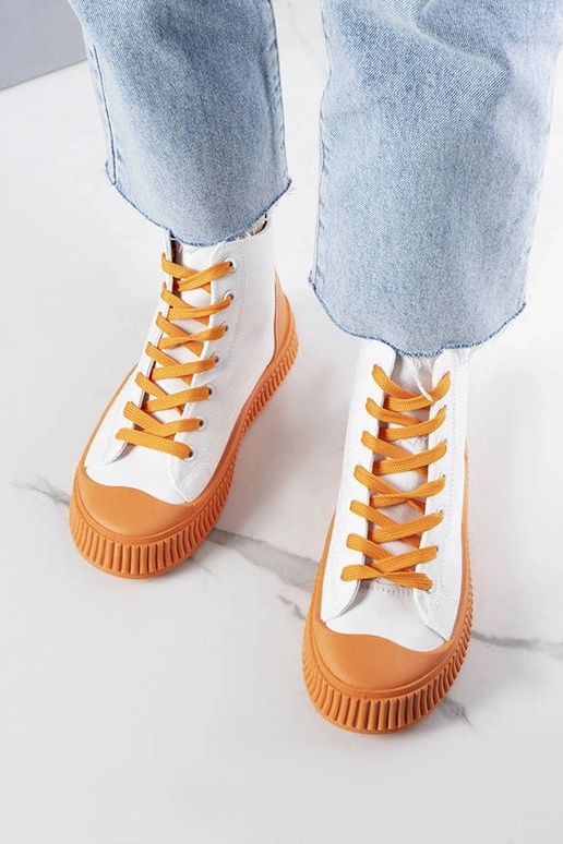 Terri Orange Platform Sneakers Terri Orange Platform Sneakers