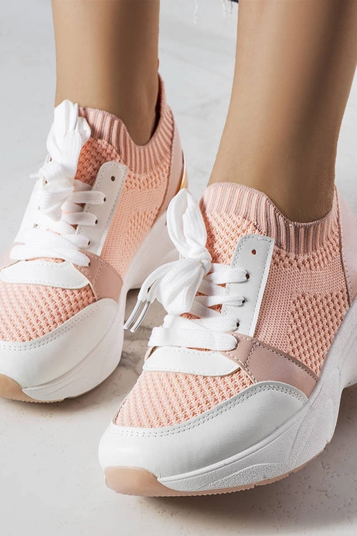 Anns pink wedge sneakers Anns pink wedge sneakers
