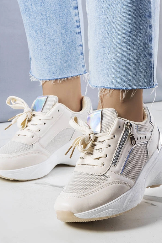 Baskets compensées beiges Stacey Baskets compensées beiges Stacey