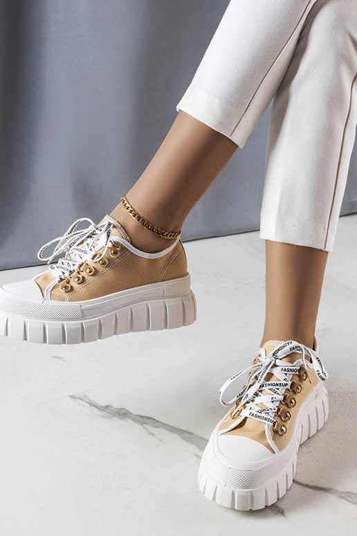 Beige Toni platform sneakers Beige Toni platform sneakers