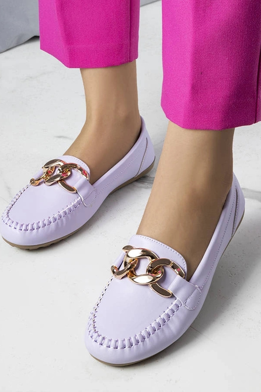 Lila Loafer mit Kette Norma Lila Loafer mit Kette Norma