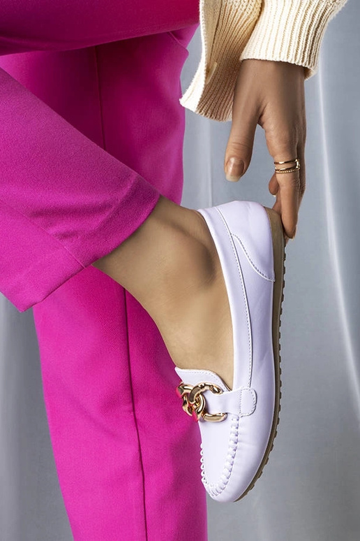 Mocassins violets avec chaîne Norma Mocassins violets avec chaîne Norma