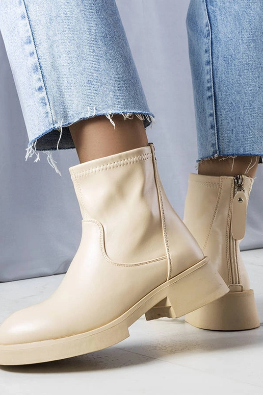 Beige klassische Victoire Stiefeletten Beige klassische Victoire Stiefeletten