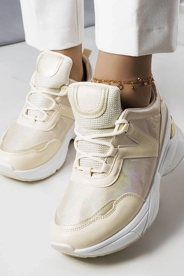Beige Sneakers mit... 2