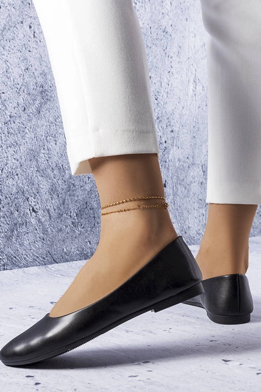 Schwarze Ballerinas mit...