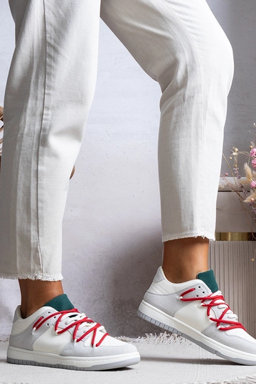 Graue Damen-Sneaker mit...