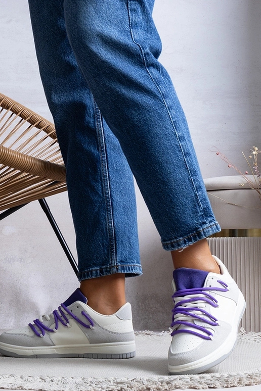 Grå sneakers damesneakers lilla... Grå sneakers damesneakers lilla...